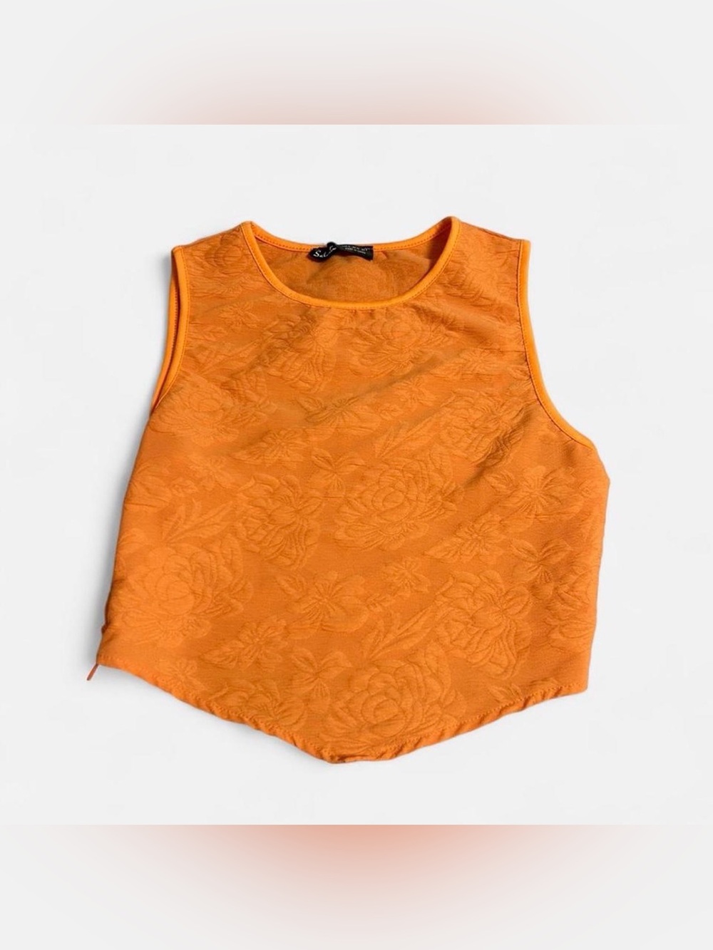 Orange Floral Top